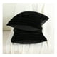 thumbnail image 5 of Fundas De Cojines Set X2 Cama Sillon Suave Negro 45 X 45 Almohada negro, 5 of 9