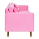 thumbnail image 3 of Sofa New Retro 3c Felpa 04 Rosado, 3 of 6