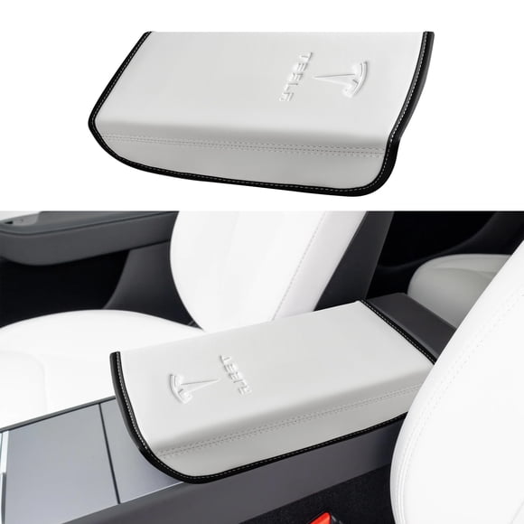 Funda para Reposabrazos POKUNG para Tesla Model 3/Y 2024-2027 Blanca