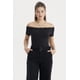 thumbnail image 1 of Polera Mujer Cuello Bardot Negro, 1 of 4