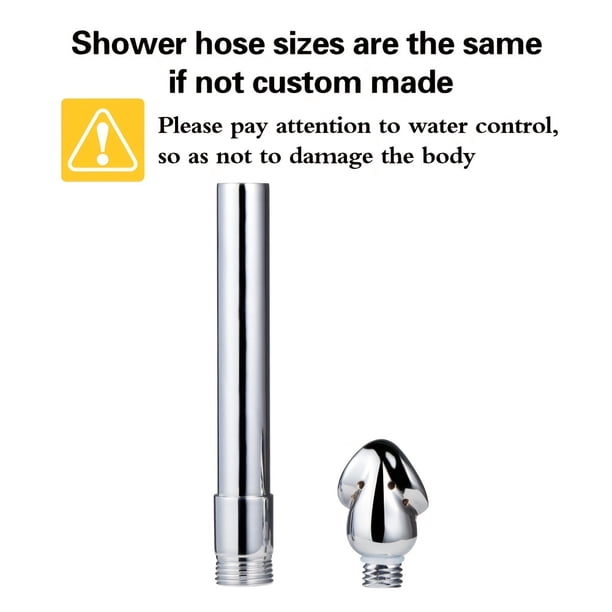 1pc Anal Toys Douche Anal Vaginal Irrigation Metal Aluminium Alloy Enema Nozzle Probe Anal Cleaning Shower Head Sex Toy Adult Sex Toys