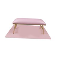 Magideal - Juego De Almohadas Y Manteles De Mano, Accesorios Para Decoración De Uñas, Almohadilla Antideslizante Para Muñeca Y Brazo, Reposamanos , Rosado