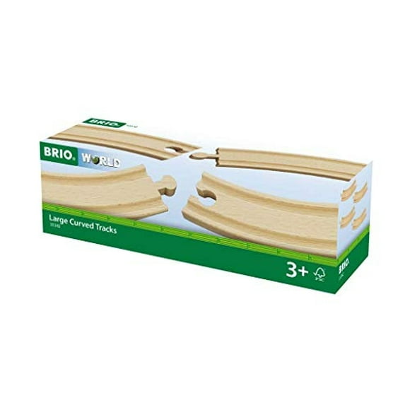 BRIO WORLD 33342 Pistas grandes curvas Accesorio de tren de juguete 4 piezas