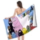 thumbnail image 4 of Barbapapa Toalla de playa de secado rápido con diseño temático, regalo para mujeres y niñas, ideal para cumpleaños, fans, amantes de la música, uso en la playa o al aire libre, 78 × 180 cm, 4 of 6