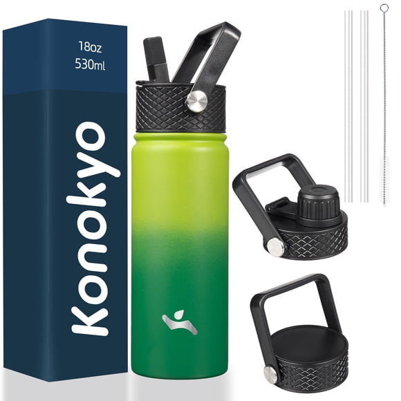 Botella de agua Konokyo de acero inoxidable aislada de 530 ml