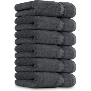Toallas De Mano Utopia Towels Premium, 100% Algodón, 16 X 28 Cm, Gris 6P