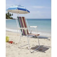 Genérico - Pack De 2 Sillas De Playa O Camping Plegable Multicolor
