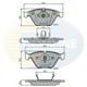 thumbnail image 2 of Pastillas Freno para auto BMW 745i 2001-2008 Delantero, 2 of 4