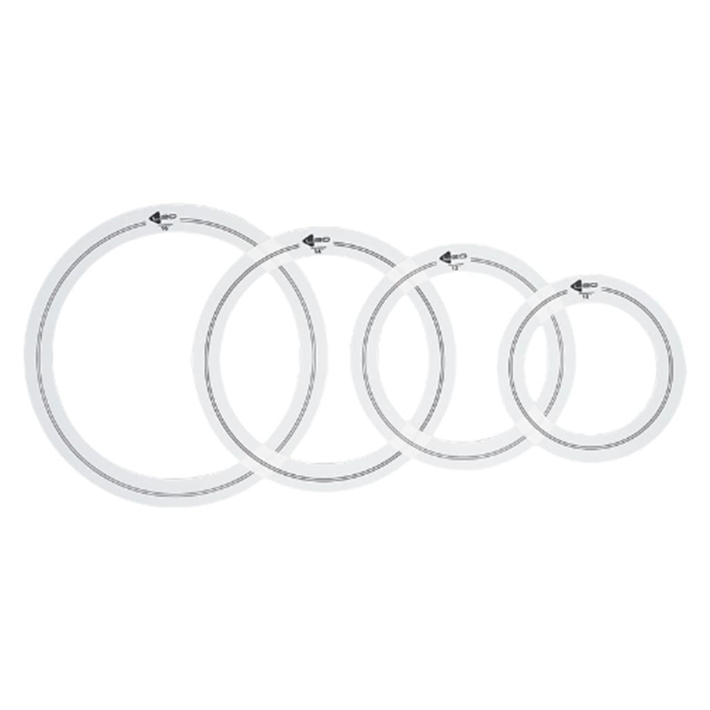 Bothyi - 4 Piezas De Amortiguadores De Tambor, Anillos Silenciosos, Piezas De Tambor, Accesorios, Resistentes, Prácticos, Portátiles, 16 Pulgadas, 14 Pulgadas, 12 Pulgadas, 10 Pulgadas