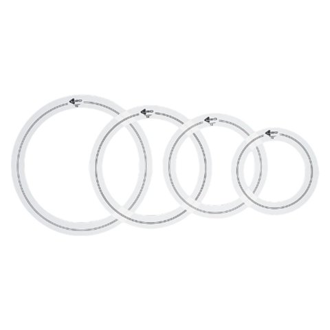 Bothyi - 4 Piezas De Amortiguadores De Tambor, Anillos Silenciosos, Piezas De Tambor, Accesorios, Resistentes, Prácticos, Portátiles, 16 Pulgadas, 14 Pulgadas, 12 Pulgadas, 10 Pulgadas