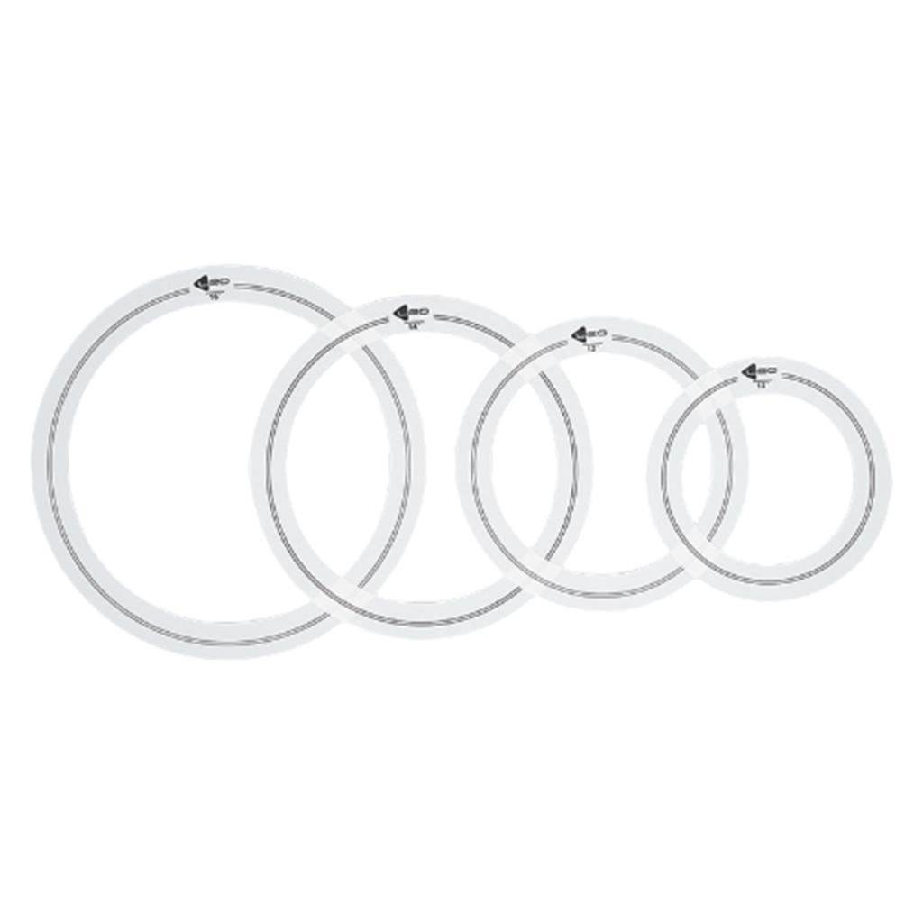 Bothyi - 4 Piezas De Amortiguadores De Tambor, Anillos Silenciosos, Piezas De Tambor, Accesorios, Resistentes, Prácticos, Portátiles, 16 Pulgadas, 14 Pulgadas, 12 Pulgadas, 10 Pulgadas