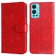 thumbnail image 3 of Funda tipo cartera FOXDOCK para Infinix Hot 12 , diseño girasol en relieve, cuero PU, cierre magnético, soporte y tarjetero, 3 of 5
