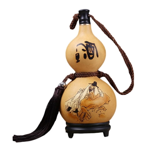 Bothyi - Petacas Calabaza Con Borla Licores Duraderos Flagon