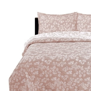 Chantilly - Cubrecama Jacquard Bordado King Rosado