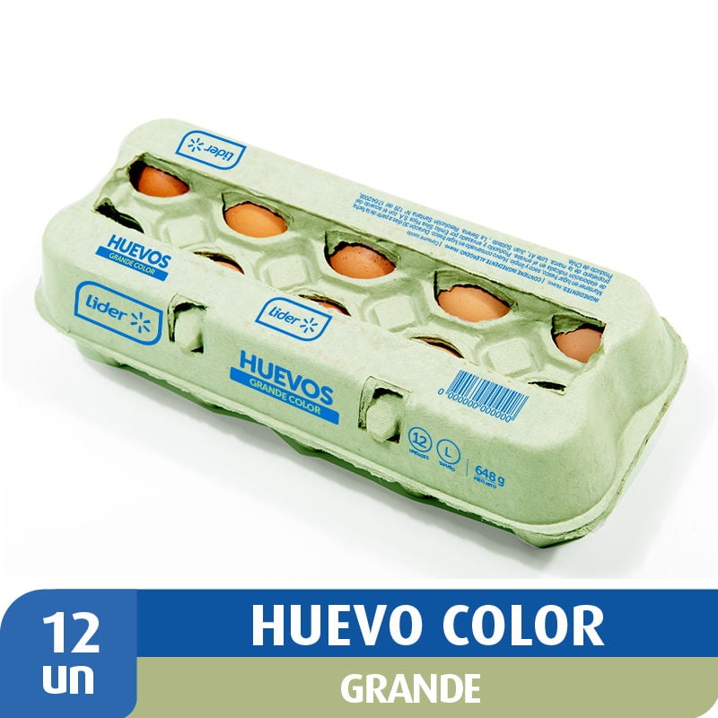 Huevos Grande Color 12 Un 12 Un Lider