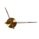 thumbnail image 3 of Movimiento De Reloj Mecanismo De Reloj Piezas De Repuesto Punteros De Madera Decoración Para El Hogar Dorado, 3 of 5