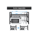 thumbnail image 2 of Estante Repisa Rack Extensible Microondas Cocina Ganchos, 2 of 8
