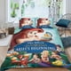 thumbnail image 2 of Los Pequeñines Conjunto de sábanas temático, trío de piezas, cómodo y amigable con la piel, diseño único, regalo de decoración para el hogar para familiares, amigos y fans,135cm *200cm, 2 of 6