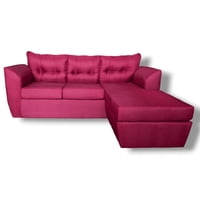 Muebles Duna - Seccional Intercambiable Mónaco Lino Rojo