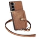 thumbnail image 1 of Funda Tipo Cartera con Correa Cruzada para Samsung Galaxy S23 Plus Protección Contra Golpes Marrón, 1 of 6