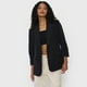 thumbnail image 3 of Blazer Mujer Liso Negro Corona, 3 of 5