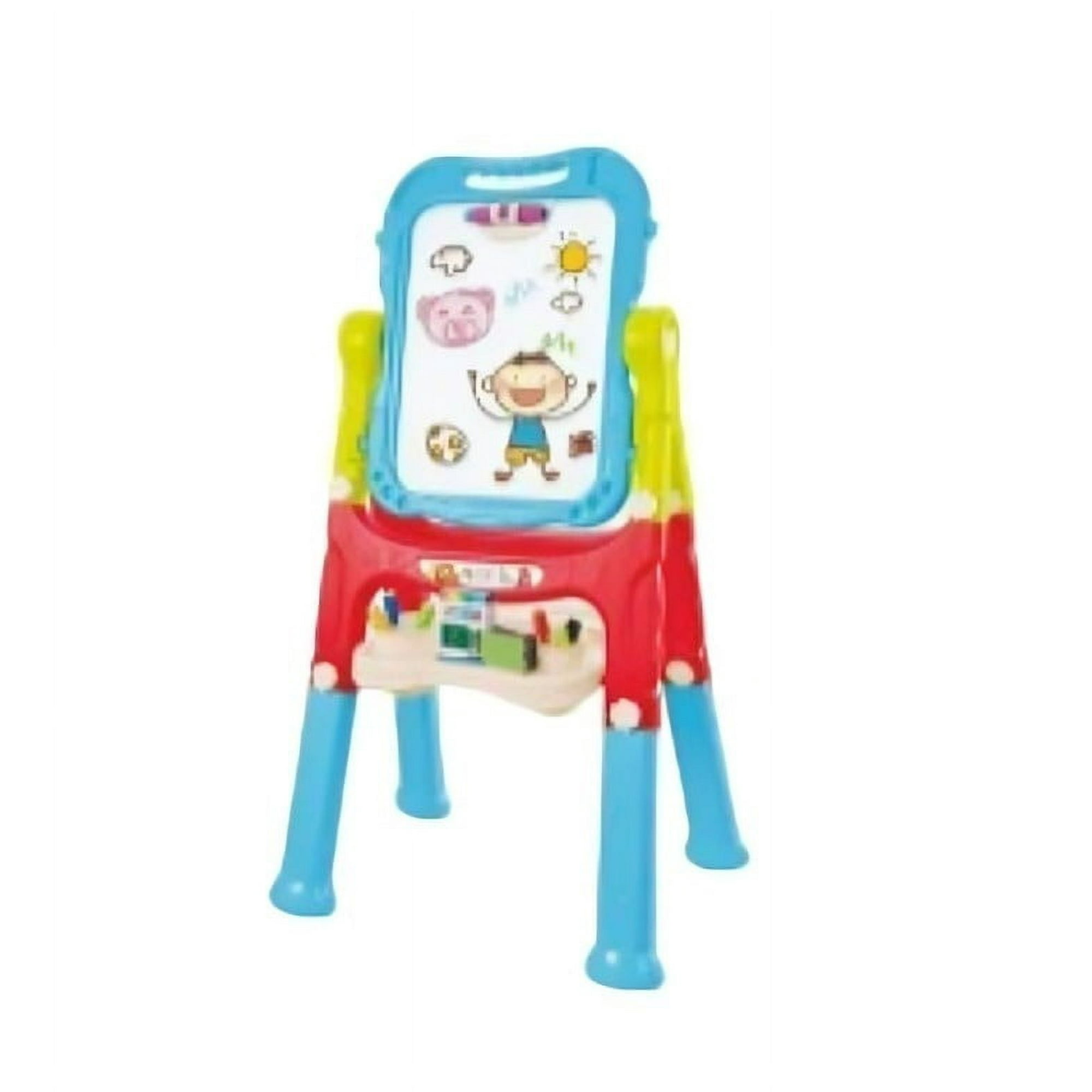 Genérico - Pizarra Magnética Azul Doble Cara 110cm De Alto