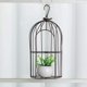 thumbnail image 2 of Maceta Hanging Planter TJ Global, de hierro, con forma de jaula para pájaros, 2 plantas, 2 of 6