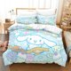 thumbnail image 1 of 2/3pcs Duvet Cover Set Cartoon Cinnamoroll Light Blue Fashion Design Kawaii Duvet Cover Pillowcase Set Children Girls Comfort, 1 of 5