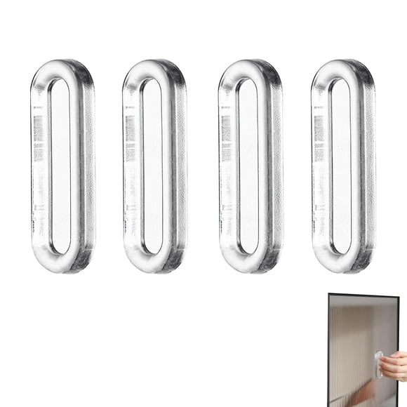 Tiradores de dedo Iensen 7,5 x 2,5 cm transparentes de PU, set de 4 piezas