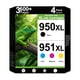 thumbnail image 1 of Cartucho de tinta KUF 950XL 951XL Combo para HP 950 951 XL (paquete de 4), 1 of 7