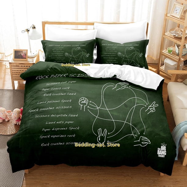 New The Big Bang Theory 5 Bedding Set Cartoon Anime three-piece set Adult Kid Bedroom Duvetcover Sets 3D Kawaii Bed Sheets