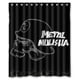 thumbnail image 1 of Cortina de ducha de metal Mulisha, juego de cortinas de baño con ganchos, tamaño 60 x 72 pulgadas, 1 of 3