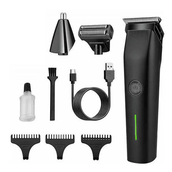 Maquinas Cabello Belug Rasuradora Barba Hombre Recargable 3 En 1 negro
