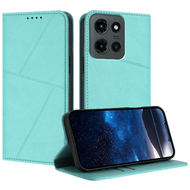 Funda Cartera Magnética para Motorola MOTO G Stylus 2025 Protección Antichoque con Ranuras Verde