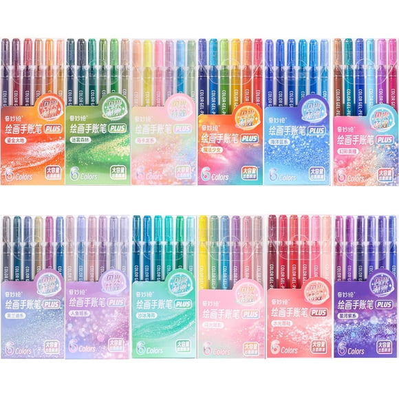 Bolígrafos de Gel PHOSYNDYE 72 colores 1,0 mm con purpurina
