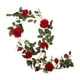 thumbnail image 2 of 6 Pies Flor Artificial Seda Rosa Hoja Guirnalda Vid Casa Boda Jardín Decoraciones Rojo 10 Cm, 2 of 5
