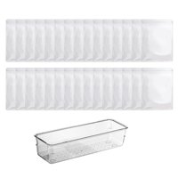 Ioensy - Caja De Bolsa De Almacenamiento De Joyería Antioxidación Para Collar De Anillo Bolsas De 30Xm + Caja Extensible