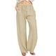 thumbnail image 3 of Pack 3 Pantalones Casuale Suelto De Bamboo Y Lino Para Mujer, 3 of 5