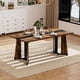thumbnail image 1 of 70.9"Rectangular Large Dining Table, Waterproof Large Desk for 8 People, Deluxe Family Dining Table with Adjustable Legs for Kitchen,Living Room,Office, Rustic Brown,70.9''W x 35.4''D x 30.3''H, 1 of 3