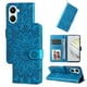 thumbnail image 1 of Funda tipo cartera FOXDOCK para Huawei Nova 10 SE , diseño girasol en relieve, cuero PU, cierre magnético, soporte y tarjetero, 1 of 5