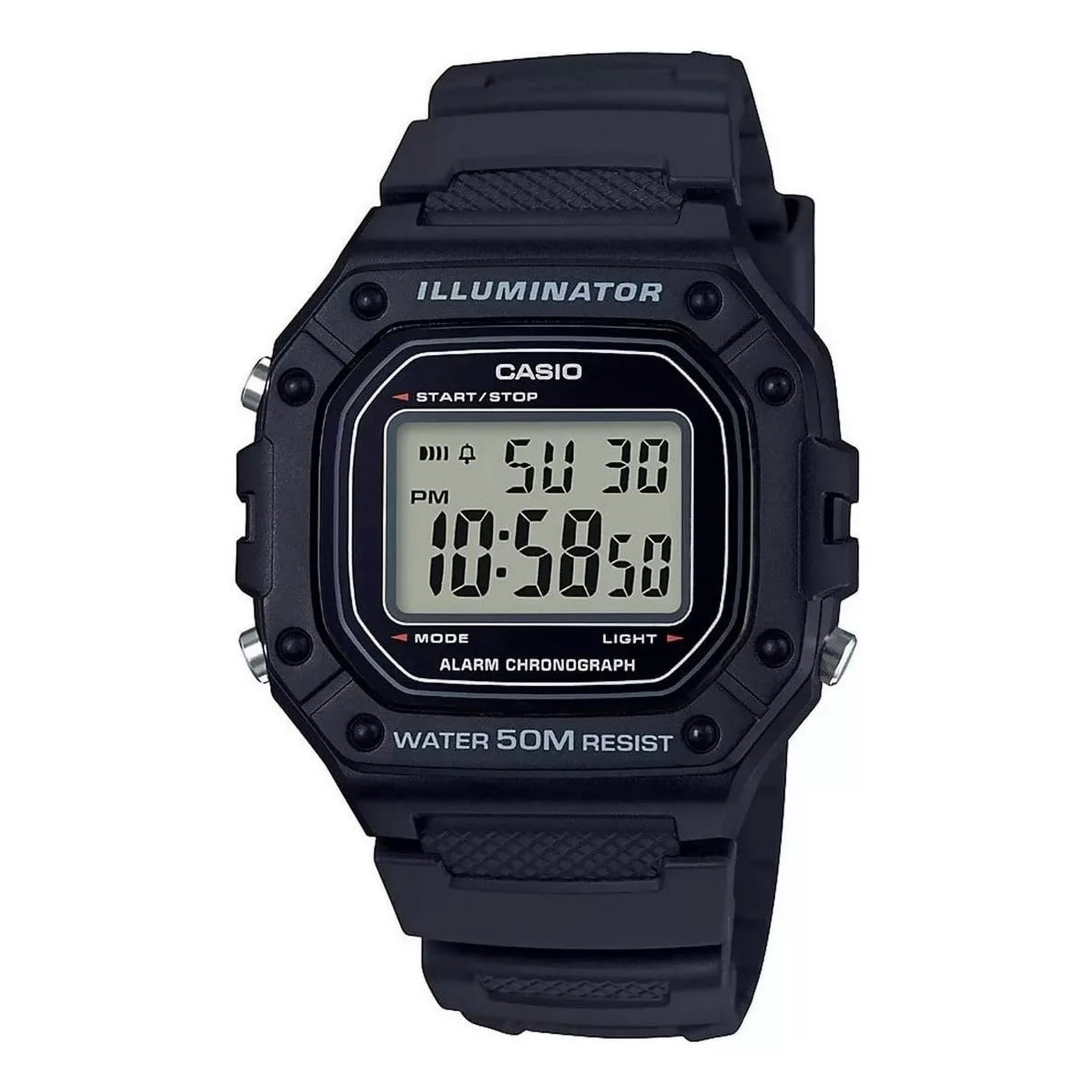 Reloj De Pulsera Casio Youth W-218h Negro