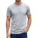 thumbnail image 1 of INSPIRE CHIC Camiseta de Hombre 100% Algodón Manga Corta Camiseta de Verano S Gris Claro, 1 of 5
