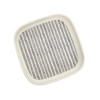 Decogreen - Plato Biobamboo Cuadrado Flechas 18X18Cm