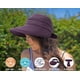 thumbnail image 3 of Sombreros para mujer con visera de playa convertible y protección solar UV UPF 50+, 3 of 5