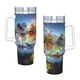 thumbnail image 4 of Invencible Vaso aislado de acero inoxidable con asa, diseño temático, regalo para familia, amigos y fans; incluye pajita y encaja en el portavasos estándar, 40 oz, 4 of 6