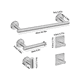 thumbnail image 1 of Set 5 Accesorios Baño Acero Inoxidable Baño Fácil Instalación, 1 of 3