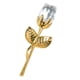 thumbnail image 3 of Rosa De Cristal, Regalo De Flores, Regalo De Boda, Navidad, Romántico, Para Mujer, Su Abuela, Dorado, Blanco, 3 of 5