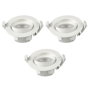 Genérico - Pack 3 Foco Basculante Led Embutido Spot 6.5W Frío Redondo