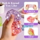 thumbnail image 3 of Pelotas antiestrés de cubo de hielo con glitter Gucbbaui, paquete de 4, juguete fidget, 3 of 7