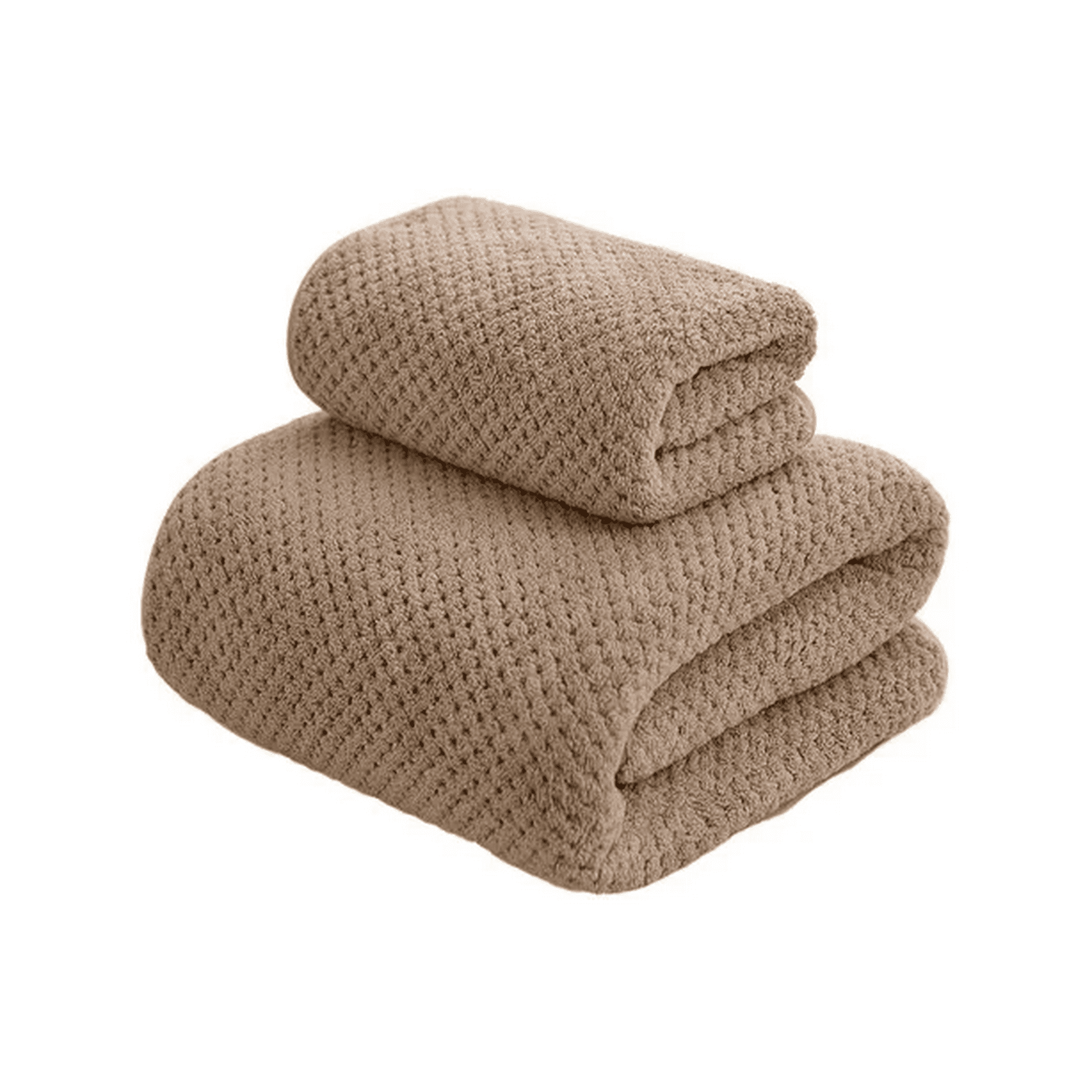 Genérico - 3 Toallas Baño Microfibra Alta Calidad Secado Rápido Norplat Marrón